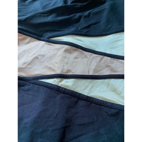 Suit Yourself! One Piece Swimsuit Tummy Thinner Black Gold 28-0673-5 Swim 16 - Picture 10 of 12